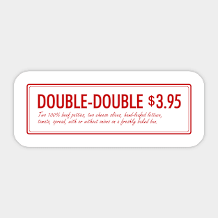 In-N-Out Double Double Animal Style Burger Sticker